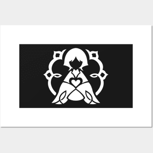 Genshin Impact Scaramouche Emblem - White Posters and Art